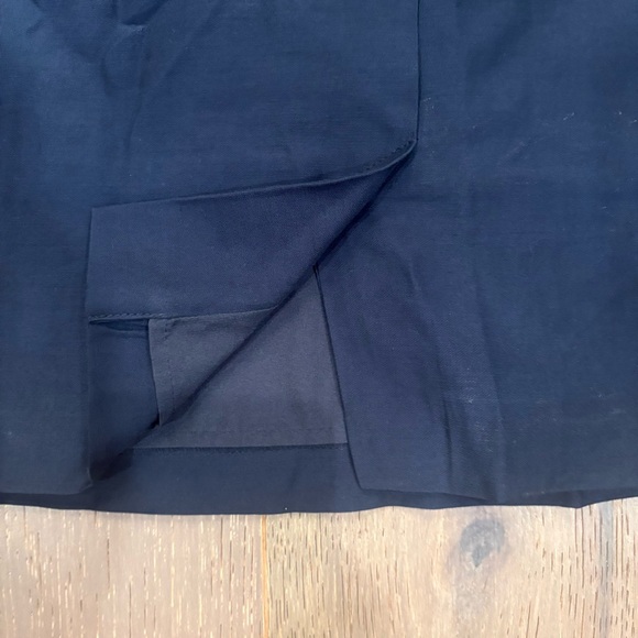 Ann Taylor Factory Navy Skirt size 10 w/ Buttons Rayon EUC - Picture 3 of 7